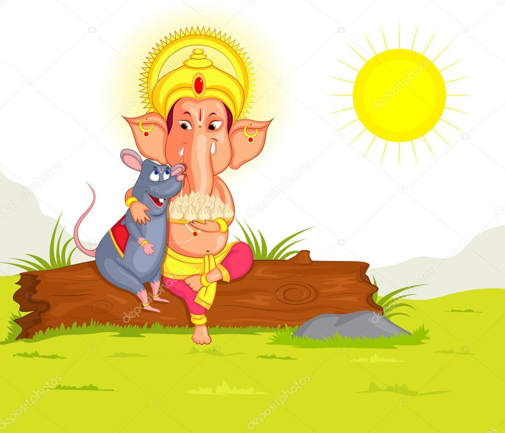 Lord Ganesha in vector for Happy Ganesh Chaturthi Stock Vector Image by  ©stockillustration #51858125