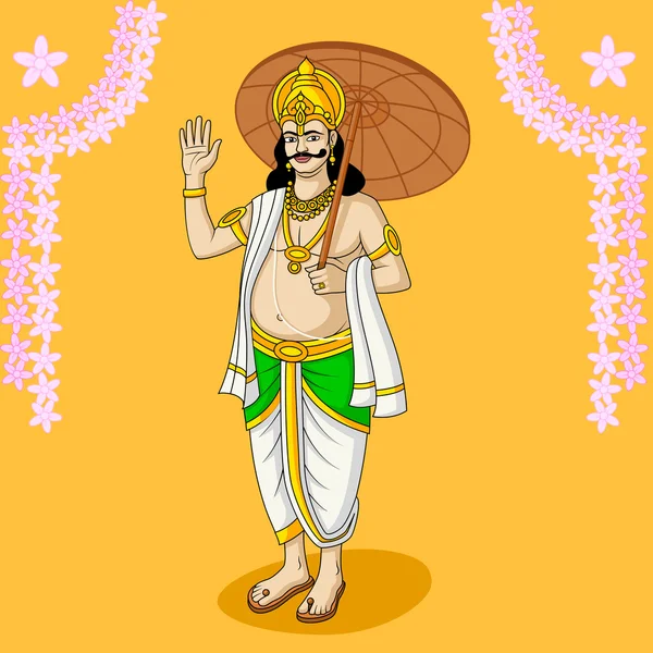 König Mahabali — Stockvektor