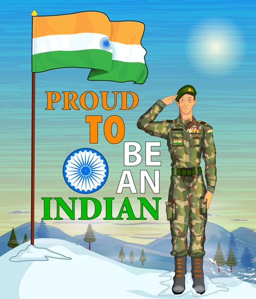 Armée indienne montrant la victoire de l'Inde — Photo