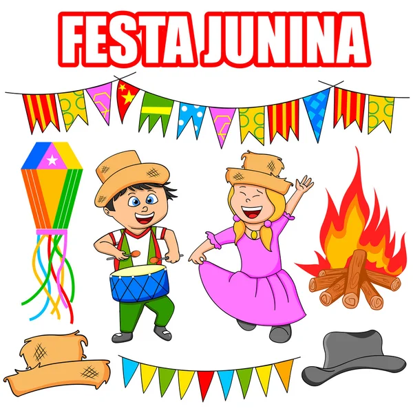 Festa junina celebração —  Vetores de Stock