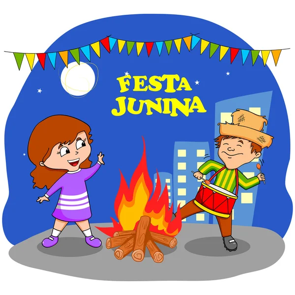 Festa junina celebração —  Vetores de Stock