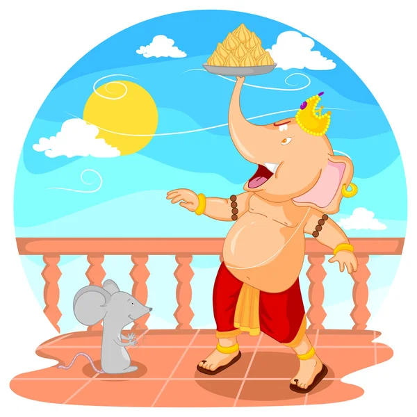 Happy Ganesh Chaturthi — Stock Vector