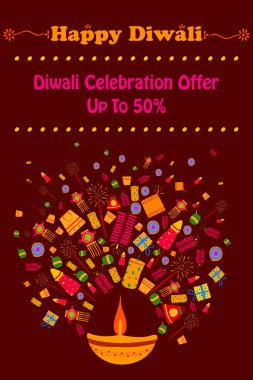 Mutlu Diwali indirimli satış promosyon