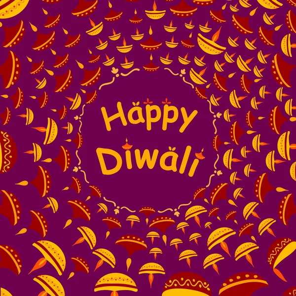 Gelukkige Diwali viering achtergrond — Stockvector