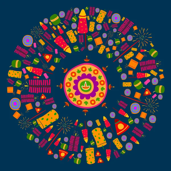 Happy Diwali fond de célébration — Image vectorielle