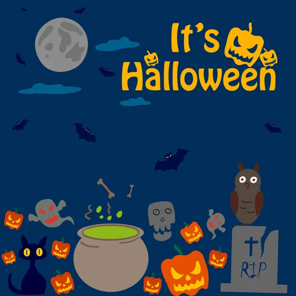 Feliz feriado de Halloween celebração fundo —  Vetores de Stock