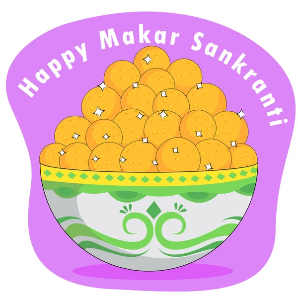 Mutlu Makar Sankranti — Stok Vektör