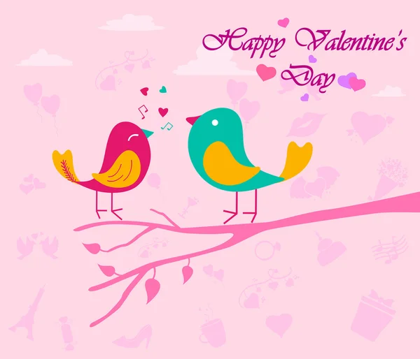 Happy Valentines Day greeting — Stock Vector