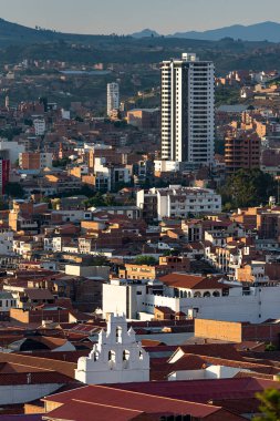 Sucre, Bolivya 'daki Felipe Neri manastırının çatı manzarası