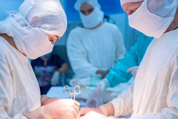 Surgical Team Children Surgery Sterile Operating Room Pediatric Urology Open — Stock Photo, Image