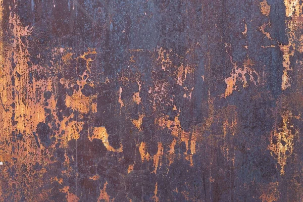 Vieja Textura Metal Oxidado Primer Plano Con Elementos Dolor Pelado —  Fotos de Stock