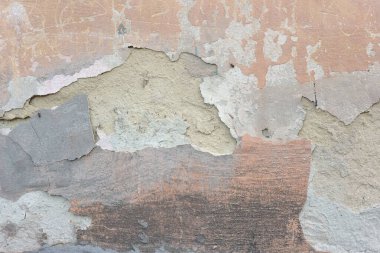 Sıcak gölgeler, sıva desenli dış ev grunge duvar dokusu eski soyan alçı.