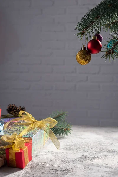 스파이스 장난감 크리스마스 홀리데이 백그라운드반짝이는 배경에 Blurred Bokeh — 스톡 사진