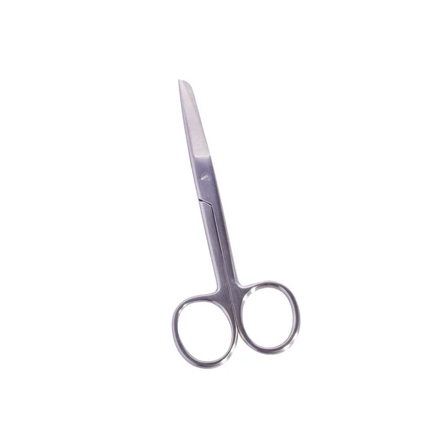 手术器械尖剪子 用白色背景剪子隔离 用白色背景隔离 — 图库照片