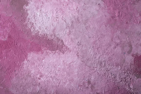 Textura de gesso rosa decorativo, papel de parede close-up, padrão de parede — Fotografia de Stock