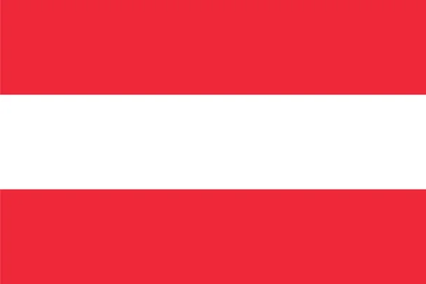 Bandera Austria Utilizado Para Agencias Viajes Libros Historia Atlas Europa — Vector de stock