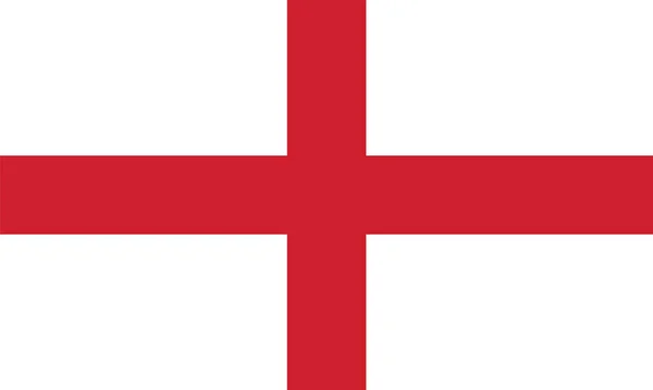 Bandiera Realistica Dell Inghilterra Adatto Libri Storia Atlanti Europa — Vettoriale Stock