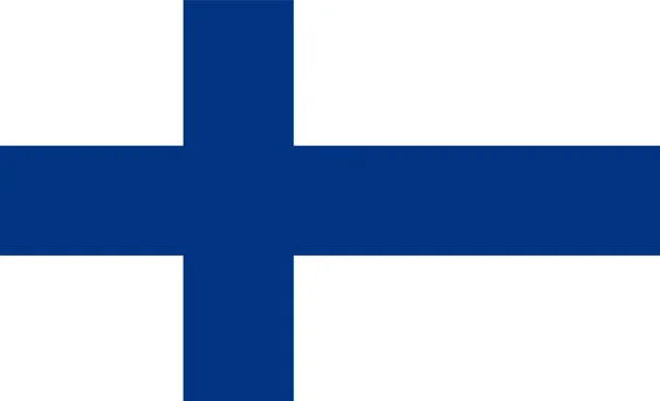 フィンランドの国旗 旅行代理店 歴史書 およびアトラスに使用されます ヨーロッパ旅行 — ストックベクタ