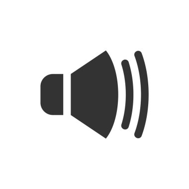 Telefonlar ve uygulamalar için orta hacimli ses simgesi.