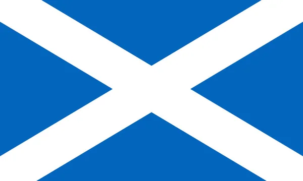 Vlag Van Schotland Het Kan Worden Gebruikt Reisbureaus Geschiedenisboeken Atlassen — Stockvector