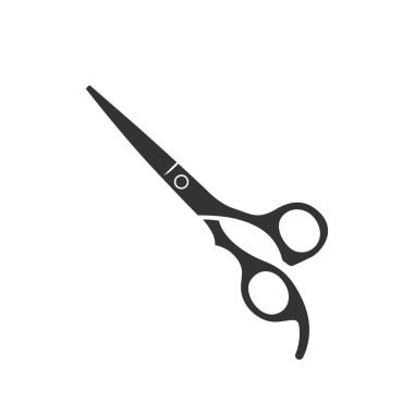 Makas simgesi, profesyonel kullanım için bir kuaför aracıdır.