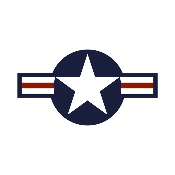 Distintivo Identificação Força Aérea Dos Eua Logotipo —  Vetores de Stock