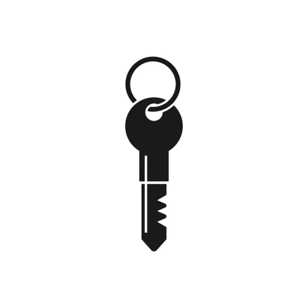 Realistischer Vektor Türschlüssel Das Schlüssellogo — Stockvektor