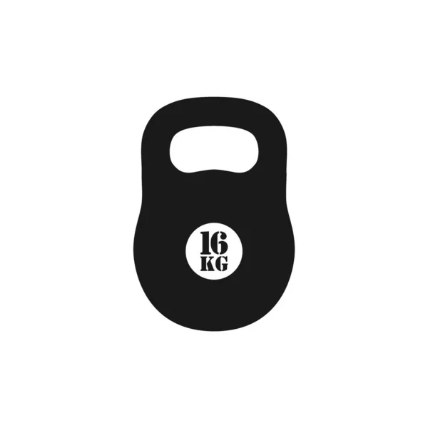 Realistisch Kilogram Kettlebell Vector Icoon Gewichtheffen Sport — Stockvector