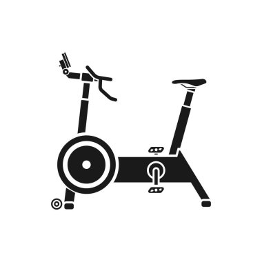 Gerçekçi vektör egzersiz bisikleti ikonu. Spor. Beden eğitimi dersleri. Sağlıklı yaşam tarzı.