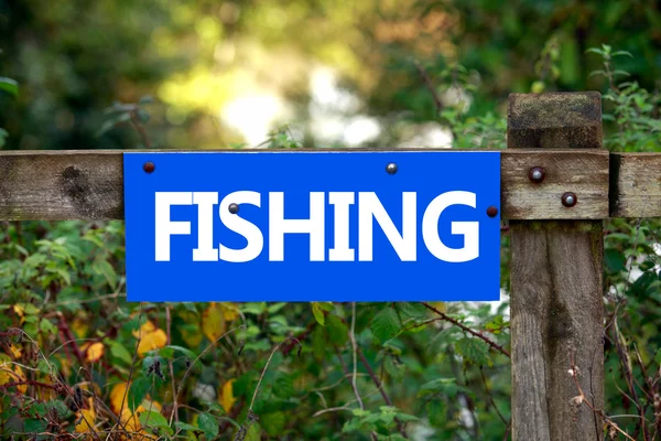 Ninguna señal de pesca, Devon, Otoño — Foto de Stock