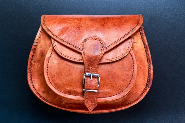 Bolsa de couro marrom, saco — Fotografia de Stock