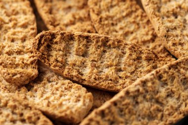 Gevrek ekmek, tam tahıllı rulo. arkaplan, doku.