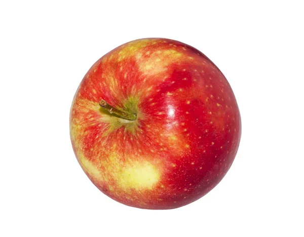 Свежее красное яблоко изолировано на белом — стоковое фото