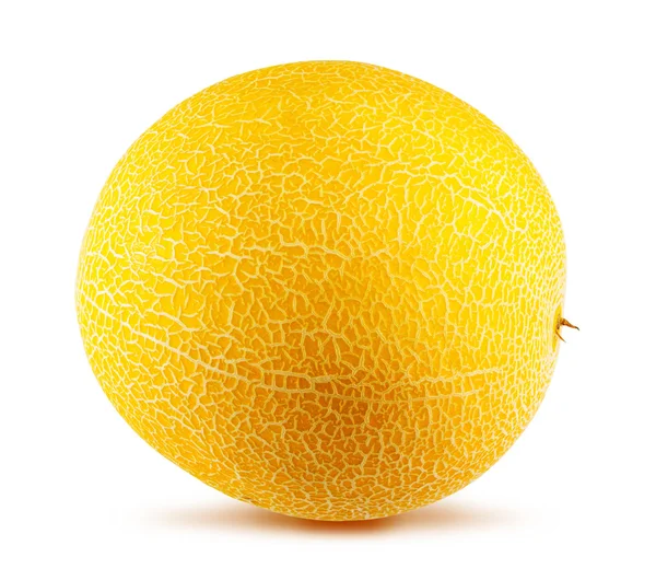 Dojrzały melon izolowany na białym tle — Zdjęcie stockowe