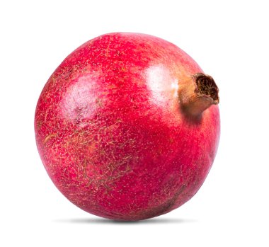 Tüm nar beyaz arkaplanda izole edilmiş