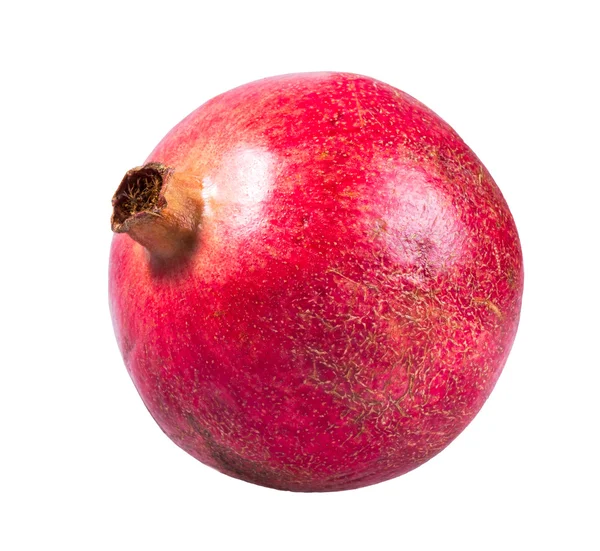 Celé granátové jablko izolované na bílém pozadí — Stock fotografie