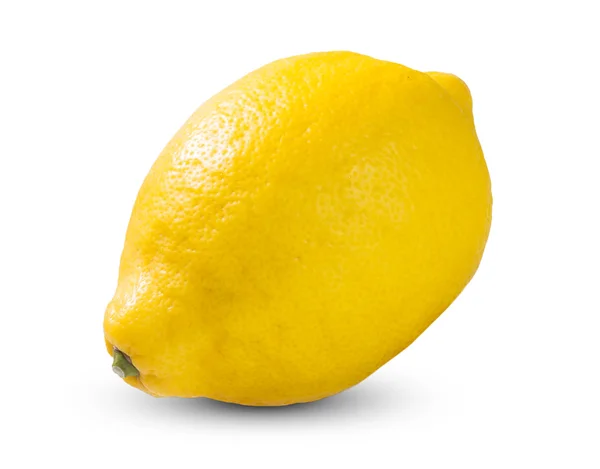 Limón amarillo fresco, limón rico en vitamina C bruja aislado en tocino blanco — Foto de Stock