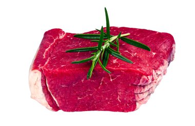 Taze İngiliz uncocked sığır eti levha et, biberiye