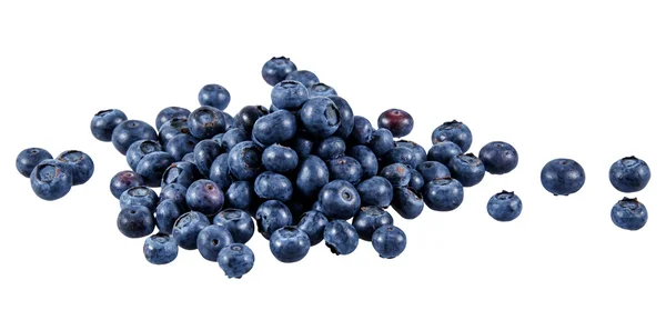 Fresh Juicy Blueberries isolated on white background — Stock Photo, Image