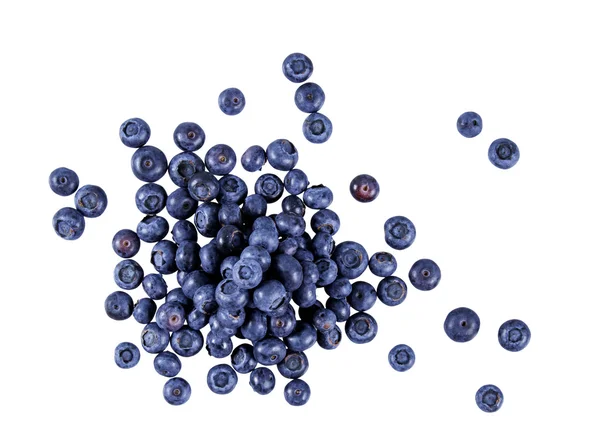 Fresh Juicy Blueberries. Isolated on white background — Zdjęcie stockowe