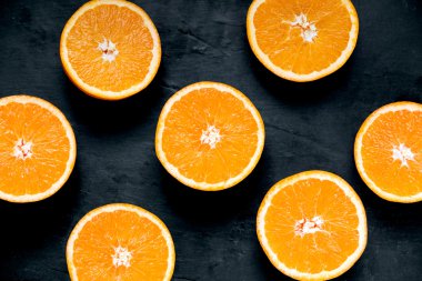 Güzel portakal meyve dilimlenmiş eski tablo. zengin vitamin ile. arka plan, doku.