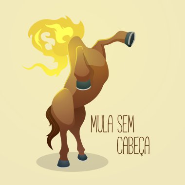 Mula sem cabeca (başsız katır), lanetli bir kadın