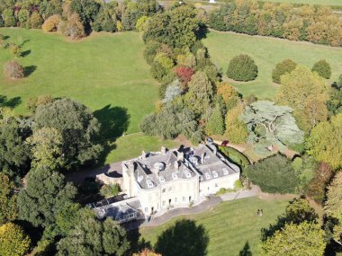 Upton Country Park 'taki Upton House' un havadan görünüşü Poole, Dorset, İngiltere 'de bir dinlenme alanı.