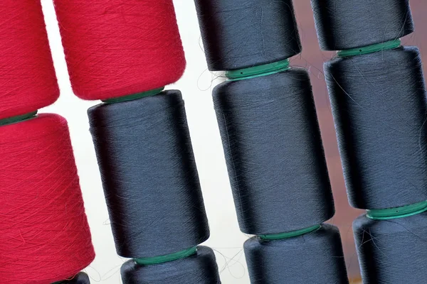 Colorful raw silk thread — Stock Photo, Image