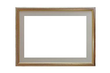 boş altın resim çerçeveleri