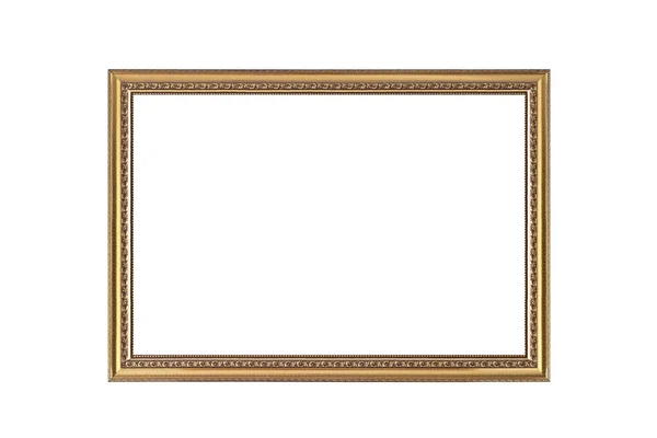 Empty golden picture frames — Stock Photo, Image