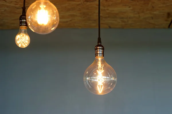 Decorative antique tungsten light bulbs — Stock Photo, Image