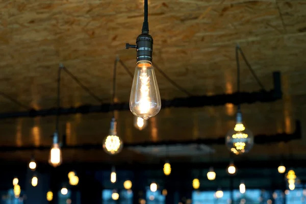 Decorative antique tungsten light bulbs — Stock Photo, Image