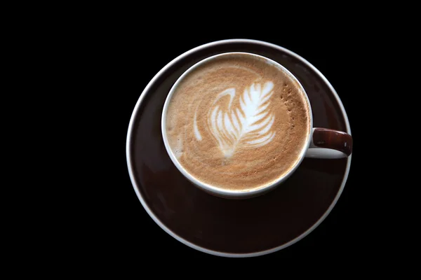 Café chaud latte art — Photo