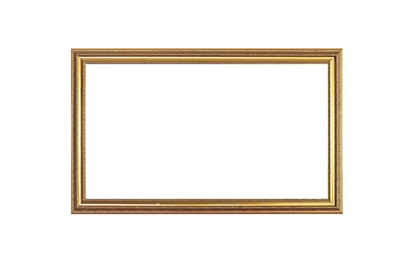 Empty antique golden picture frame — Stock Photo, Image